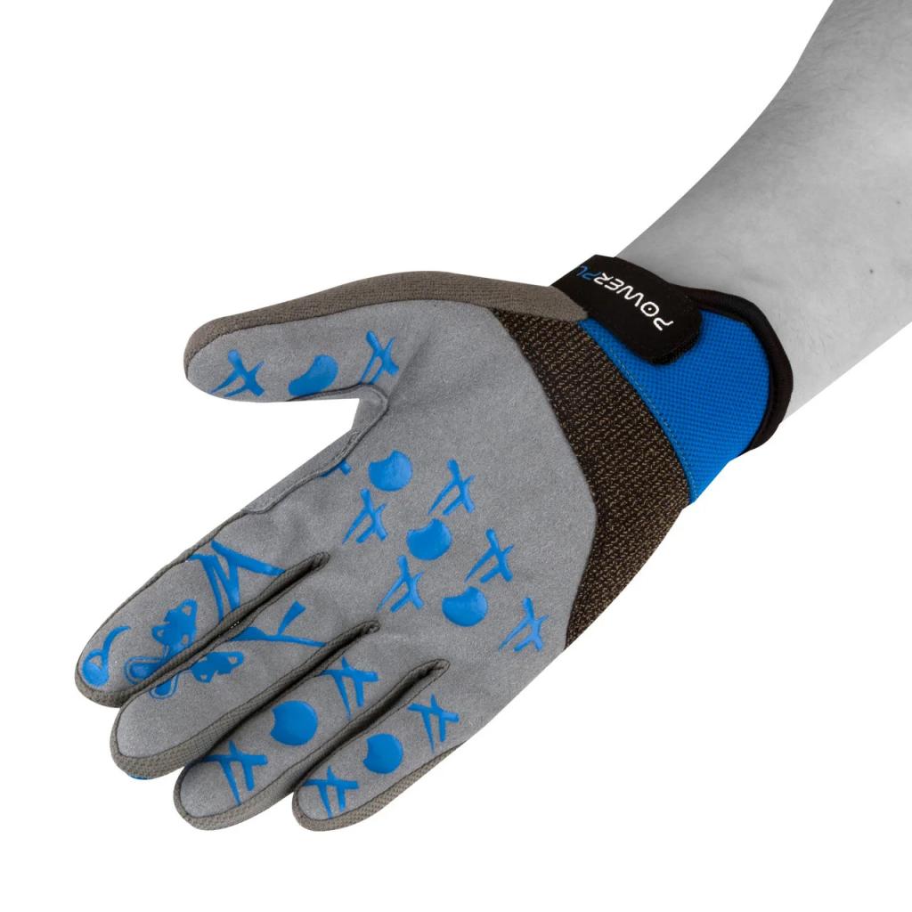 Велоперчатки PowerPlay 6566 Blue M (6566_M_Blue/Grey) изображение 3