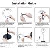 Набір блогера Puluz Ring USB LED lamp 10.2"+ table mount 140cm (PKT3039) зображення 2