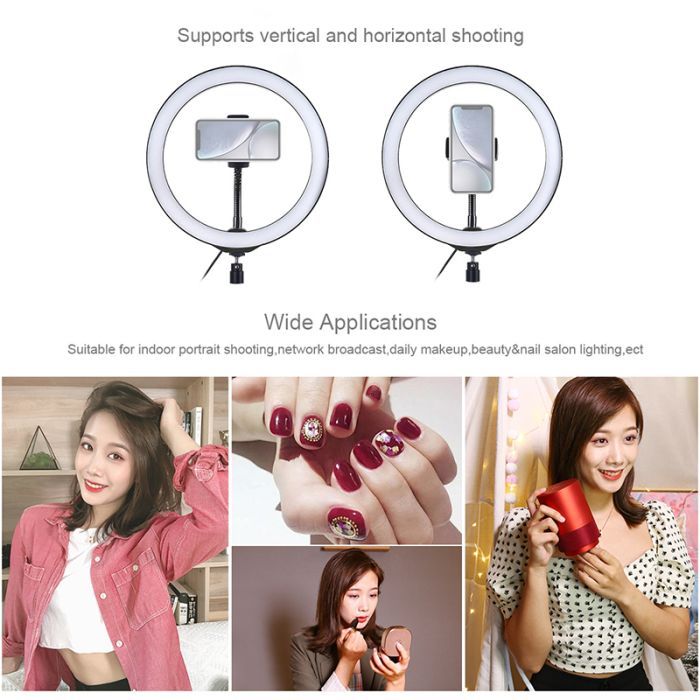 Набір блогера Puluz Ring USB LED lamp 10.2"+ table mount 140cm (PKT3039) зображення 3