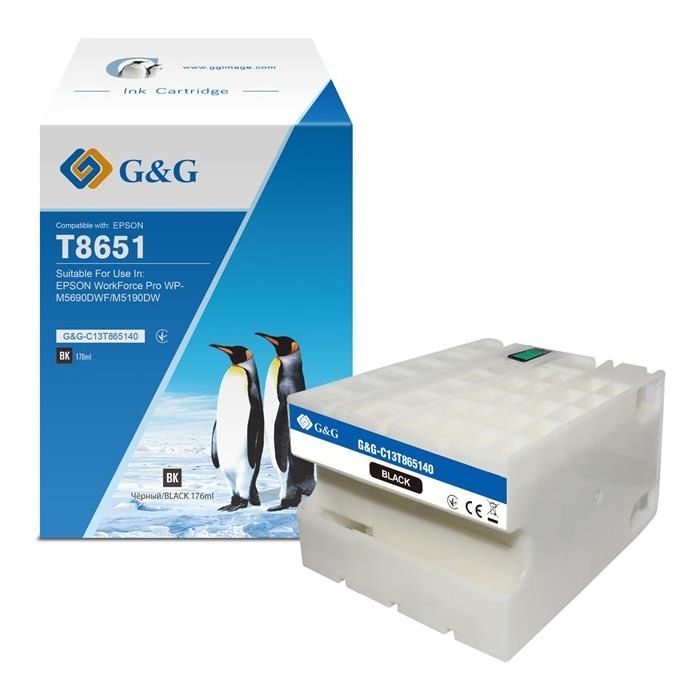 Картридж G&G Epson WF-M5190/WF-M5690 black 10K (G&G-C13T865140)