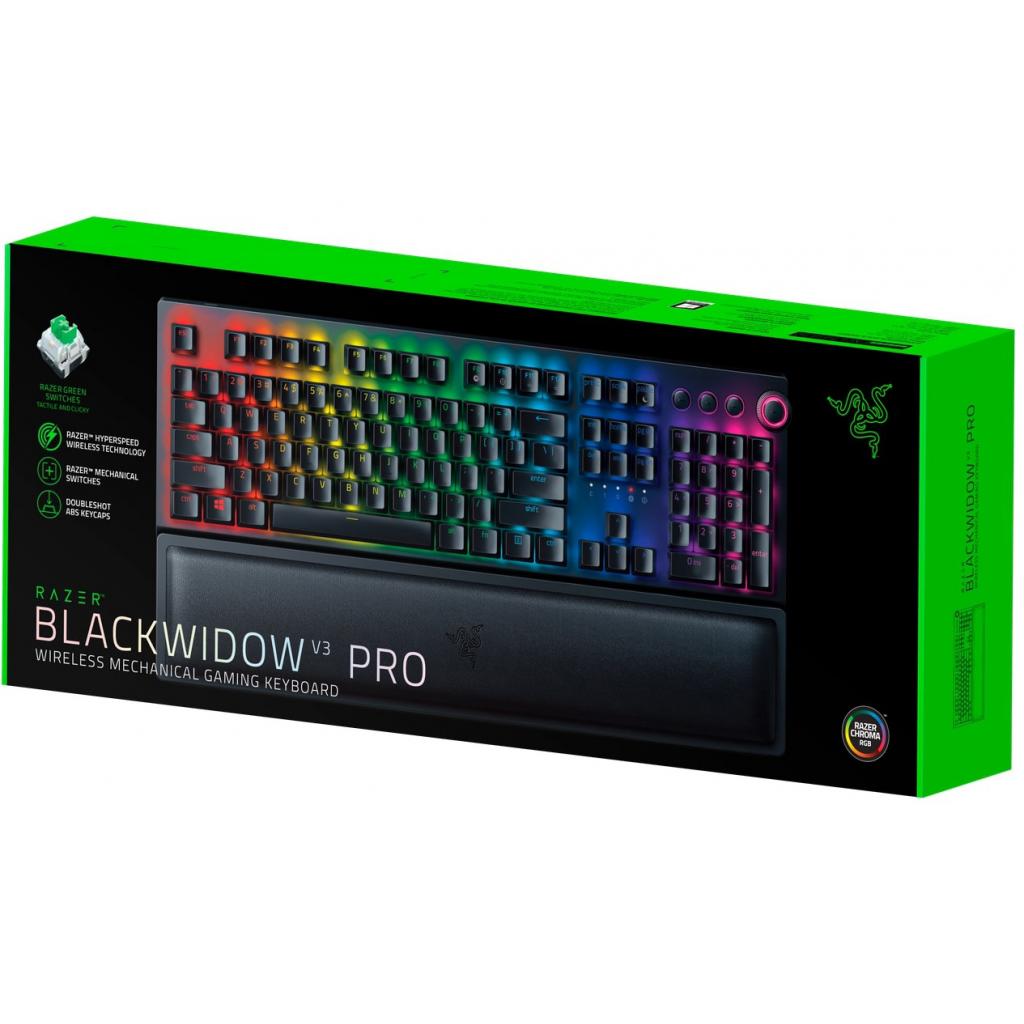 Клавіатура Razer BlackWidow V3 PRO Razer Green Wireless (RZ03-03530800-R3R1) зображення 10