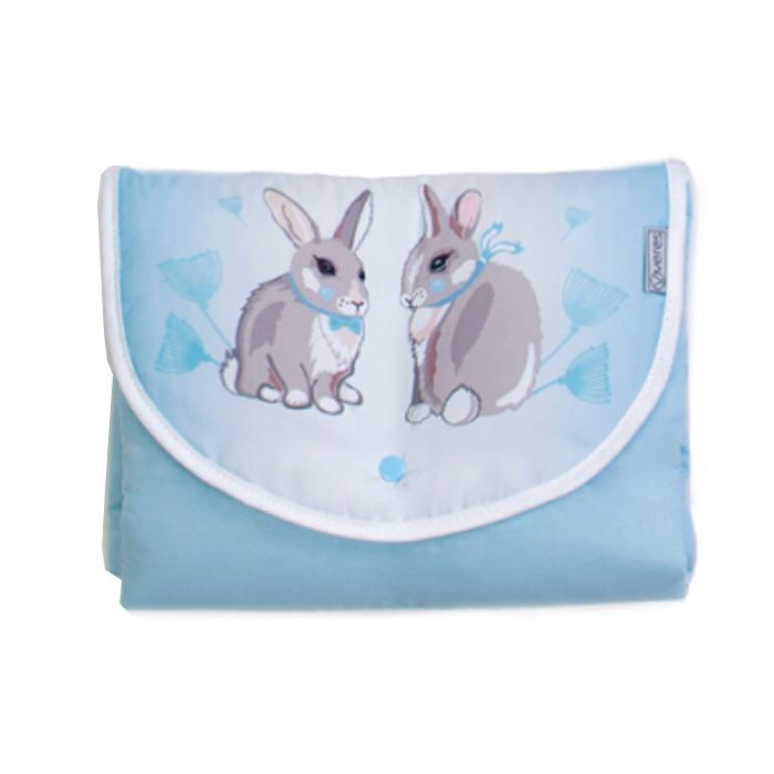 Пеленальный матрасик Верес Summer Bunny blue 57*60 (427.3)