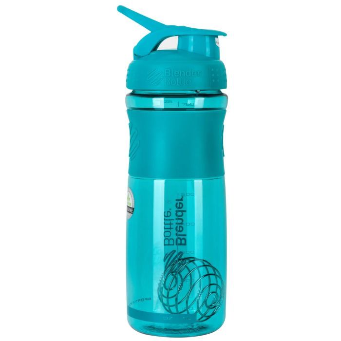 Шейкер спортивный BlenderBottle SportMixer 820ml Teal ORIGINAL (SM 28oz Teal) изображение 7