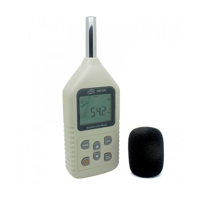Вимірювач рівня шуму Benetech цифровий 30-130 дБ (GM1358) зображення 3