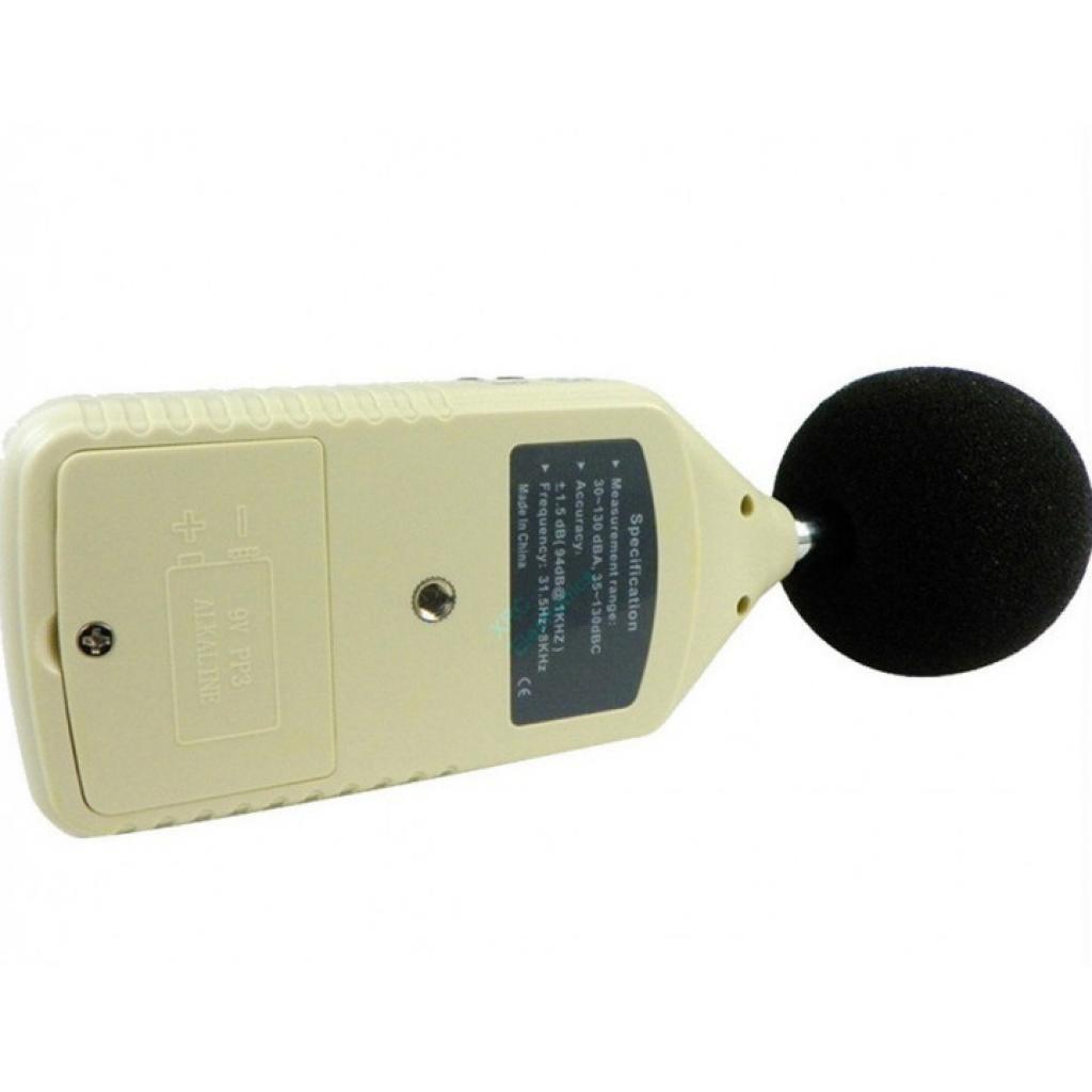 Вимірювач рівня шуму Benetech цифровий 30-130 дБ (GM1358) зображення 4