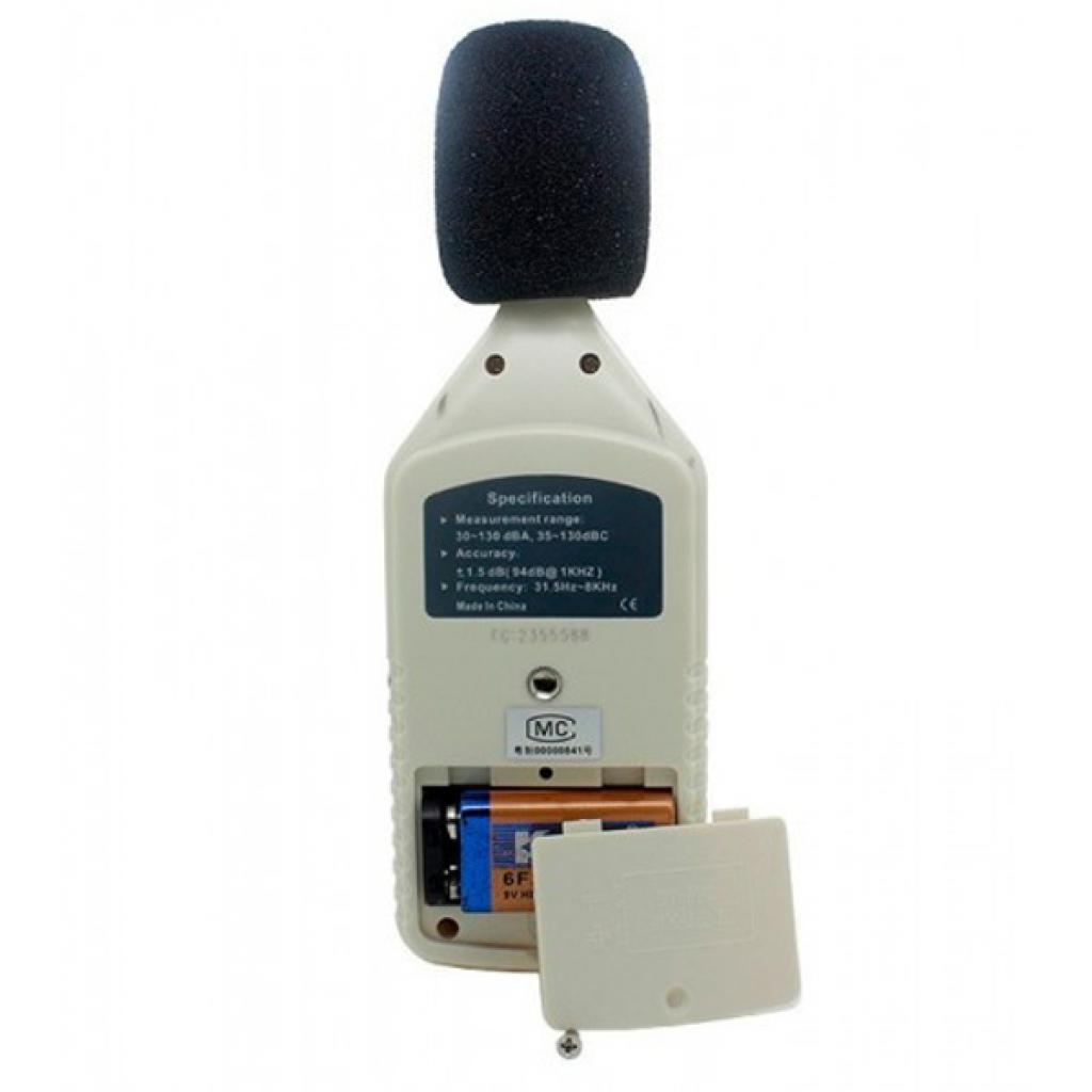 Вимірювач рівня шуму Benetech цифровий 30-130 дБ (GM1358) зображення 5