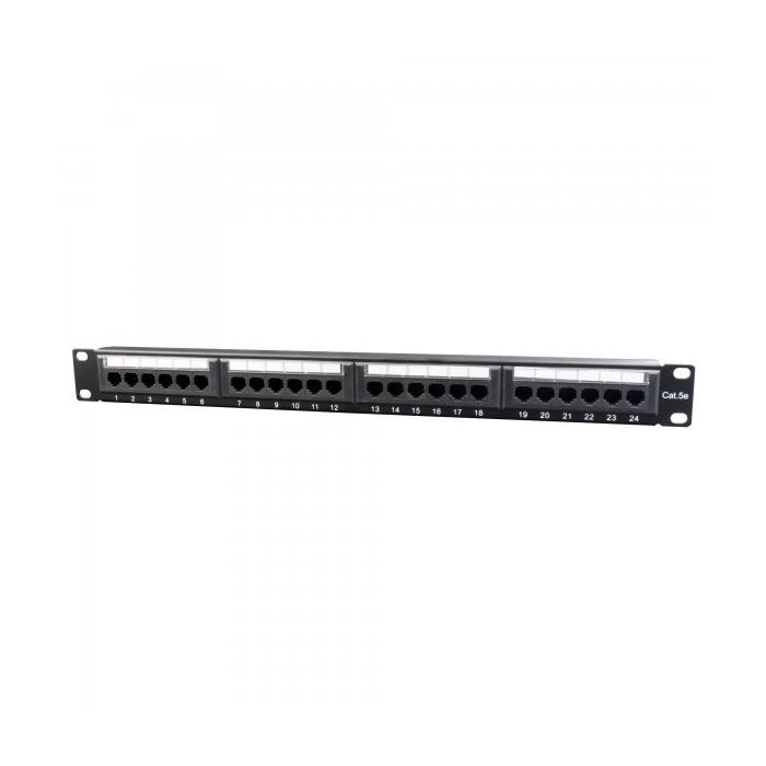 Патч-панель 19" 24xRJ-45 UTP cat.5е, 1U, тип 110 Cablexpert (NPP-C524CM-001)