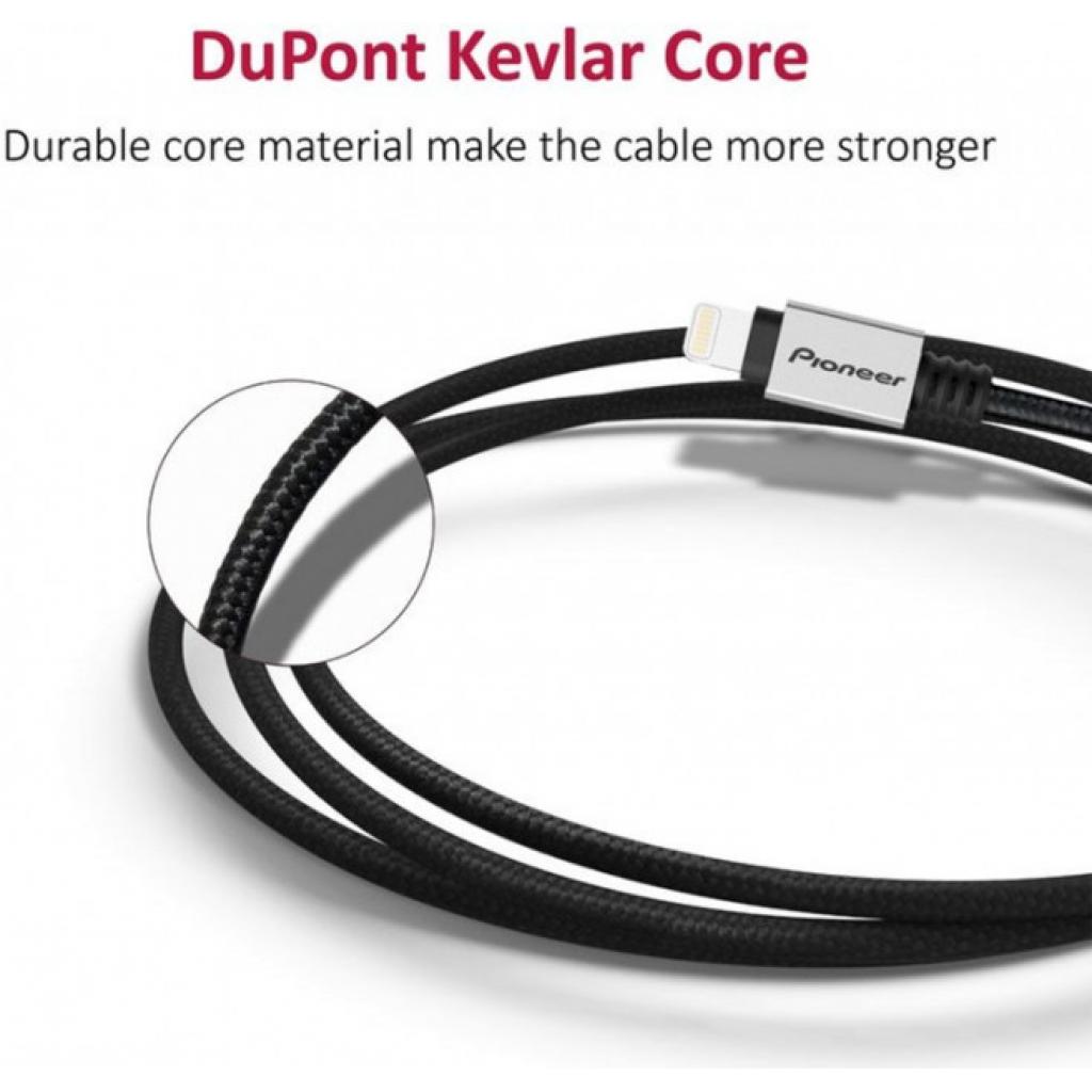 Дата кабель USB 2.0 AM to Lightning 2.0m MFI DuPont Kevlar Pioneer (APS-iLA2-S200) зображення 6