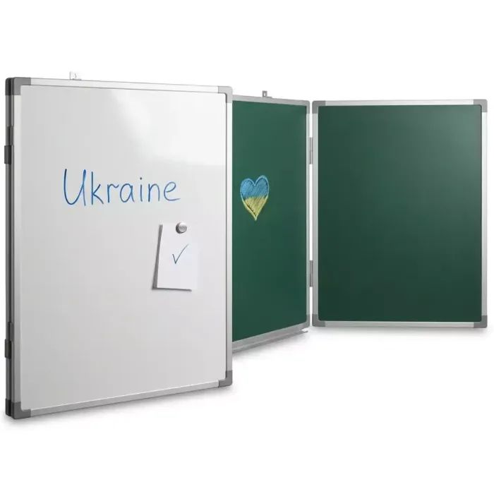 Шкільна дошка Sector магнітна крейдово-маркерна дошка 400х100 ( (КМ4010) зображення 5