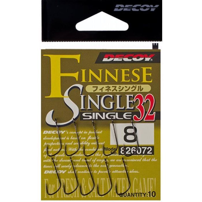 Крючок Decoy Single32 02 (10 шт/уп) (1562.08.04) изображение 2