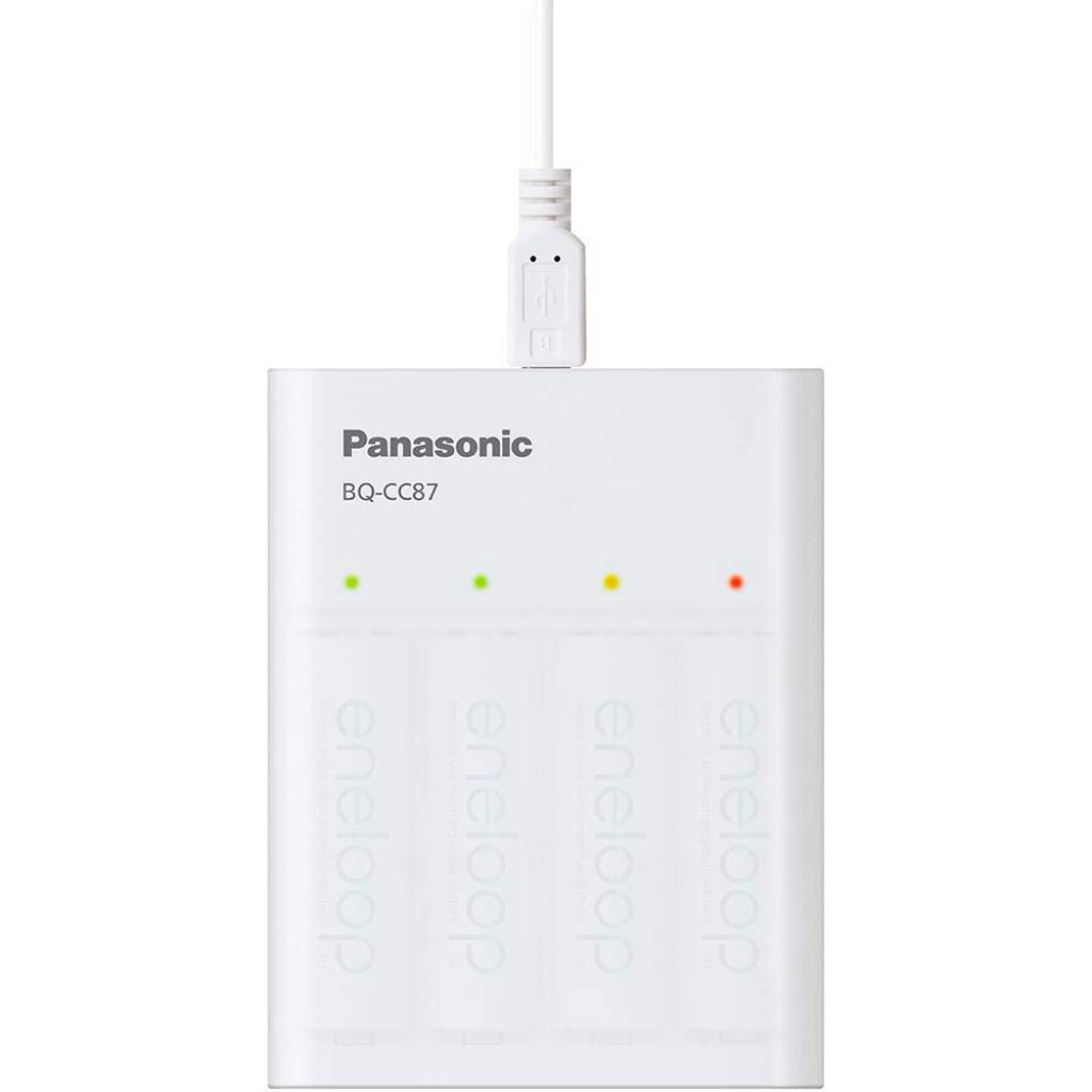 Зарядний пристрій для акумуляторів Panasonic USB in/out з функцією Power Bank (BQ-CC87USB) зображення 3