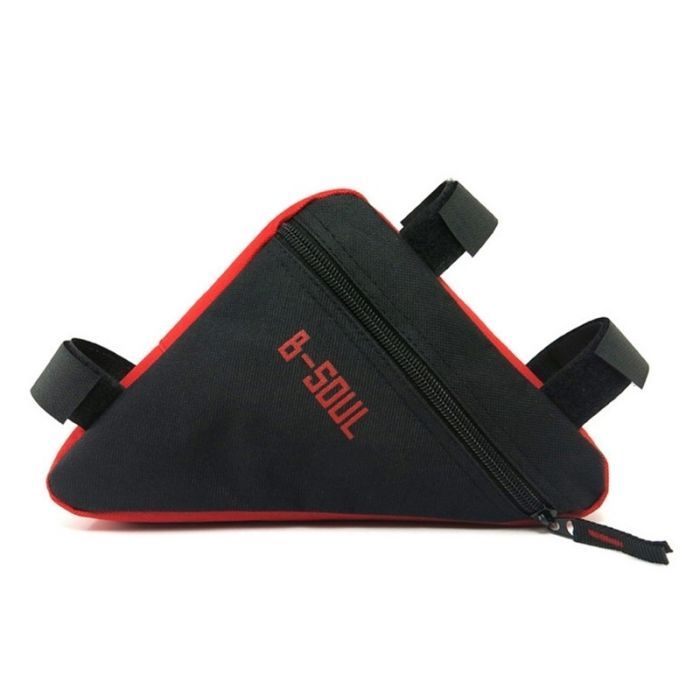Велосумка нарамная Bravvos BC-BG064 20x18x4 cm Black/Red (BIB-045)