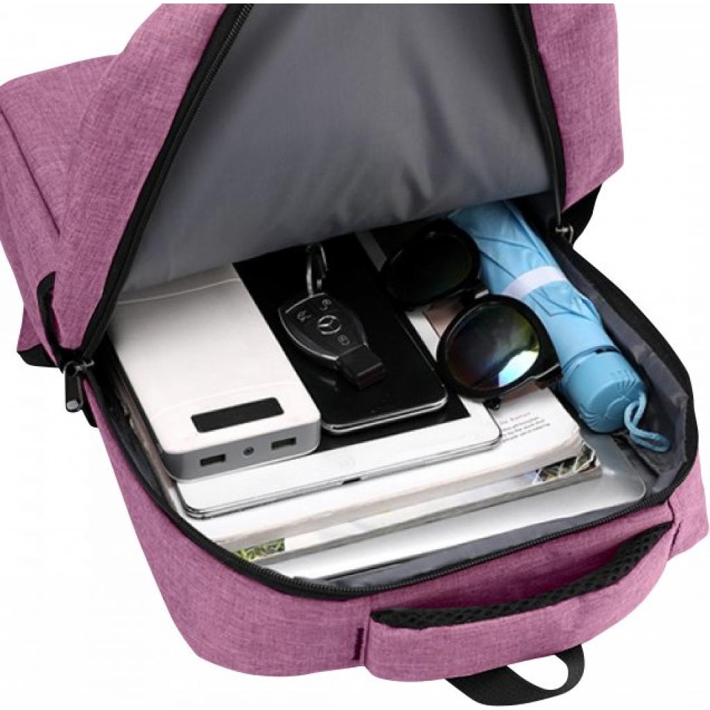 Рюкзак для ноутбука AirOn 15.6" Weekend 15L Pink (4822356710654) изображение 5