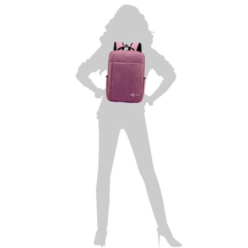 Рюкзак для ноутбука AirOn 15.6" Weekend 15L Pink (4822356710654) изображение 6