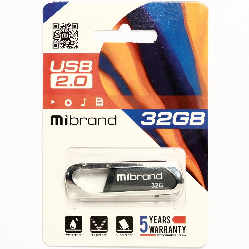 USB флеш накопичувач Mibrand 64GB Aligator Grey USB 2.0 (MI2.0/AL64U7G) зображення 2