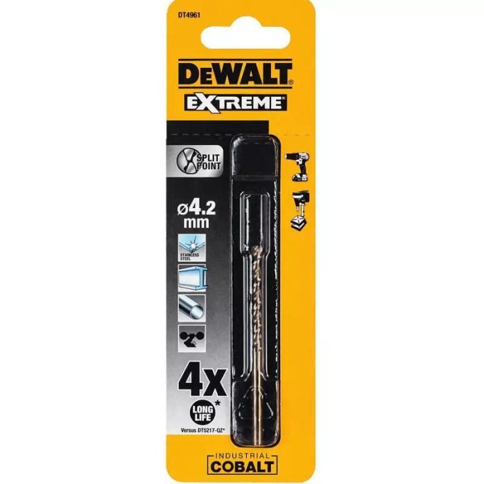 Свердло DeWALT EXTREME INDUSTRIAL COBALT HSS-CO, 10 х 133 х 84 мм (DT4914) зображення 3