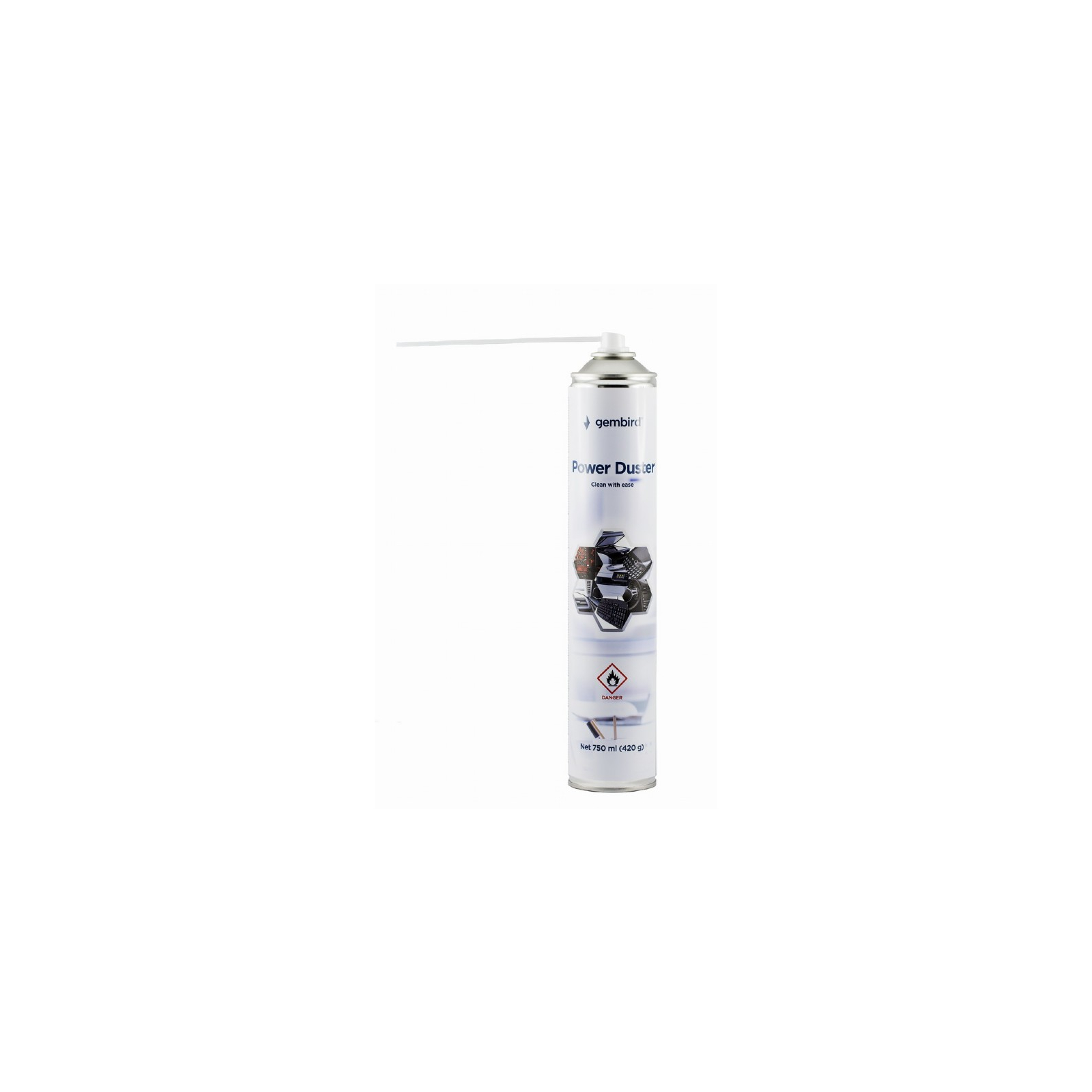Чистящий сжатый воздух spray duster 750ml Gembird (CK-CAD-FL750-01)