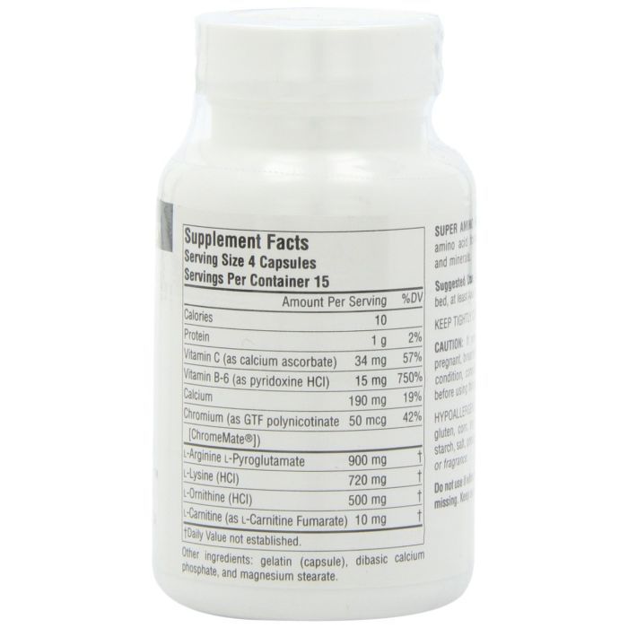 Витаминно-минеральный комплекс Source Naturals Усовершенствованная Амино Формула, Super Amino Night, 60 ка (SN0110) изображение 2