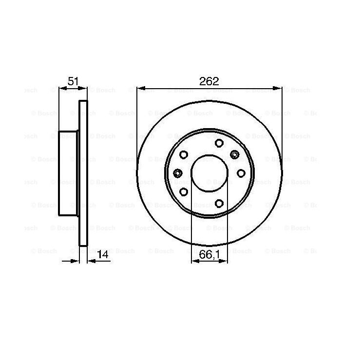 Тормозной диск Bosch 0 986 478 991