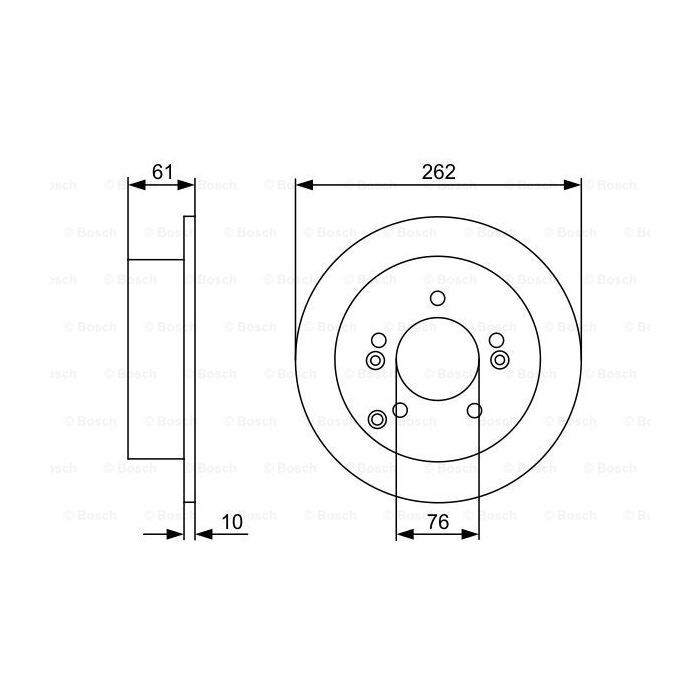 Гальмівний диск Bosch 0 986 479 345 зображення 5