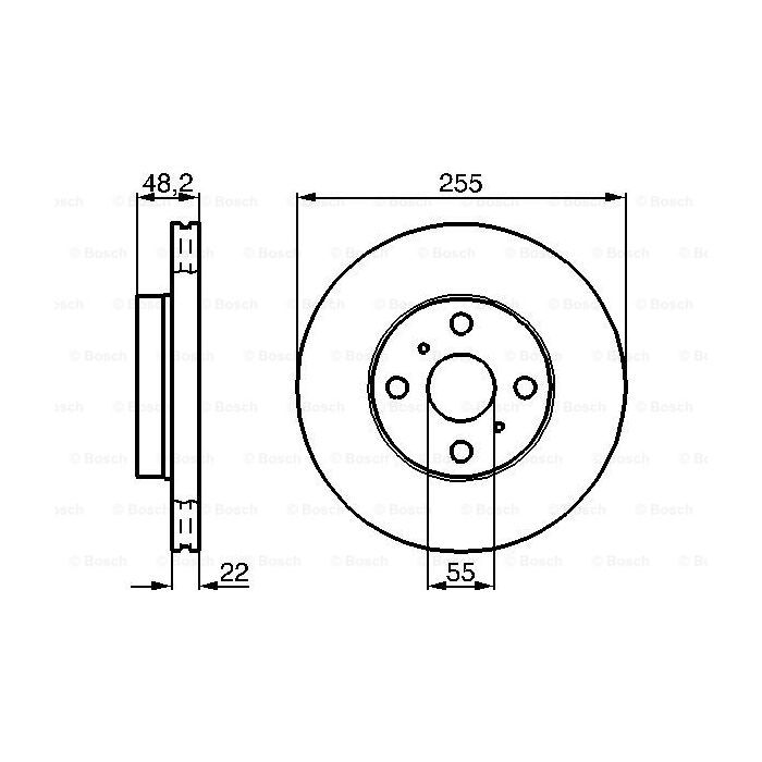 Тормозной диск Bosch 0 986 478 578 изображение 5