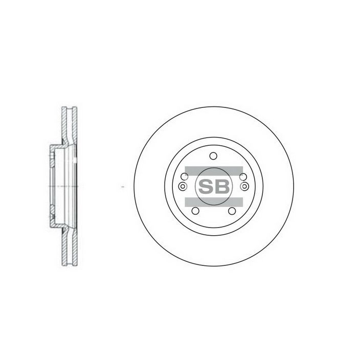 Тормозной диск HI-Q SD1055