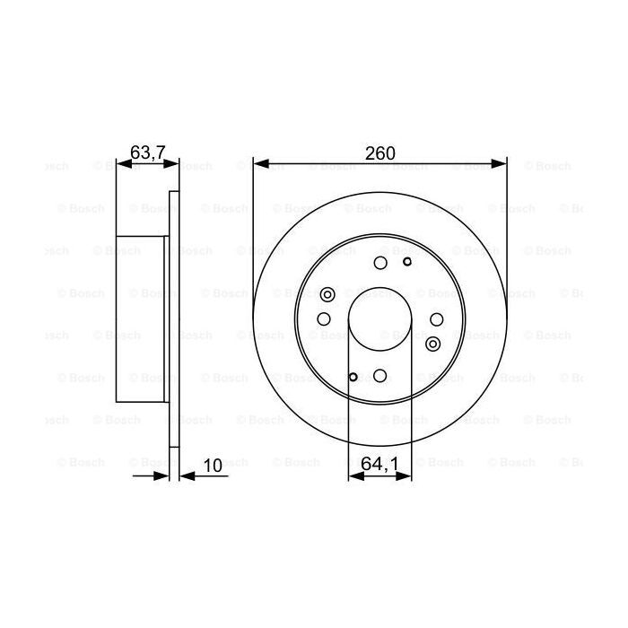 Тормозной диск Bosch 0 986 479 504