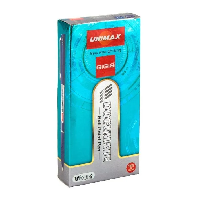 Ручка шариковая Unimax Documate, синяя (UX-120-02) изображение 3