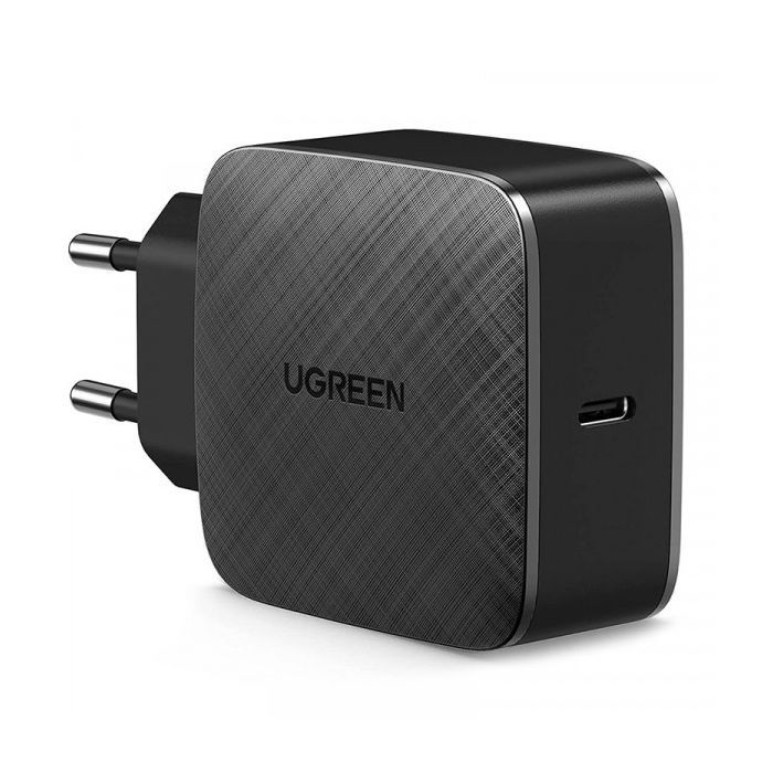 Зарядное устройство Ugreen CD217 65W Type-C PD GaN Charger (Black) (70817)