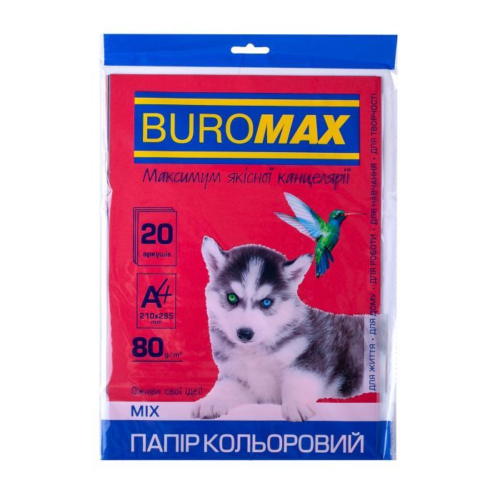 Бумага Buromax А4, 80g, DARK+NEON, 10colors, 20sh (BM.2721020-99) изображение 3