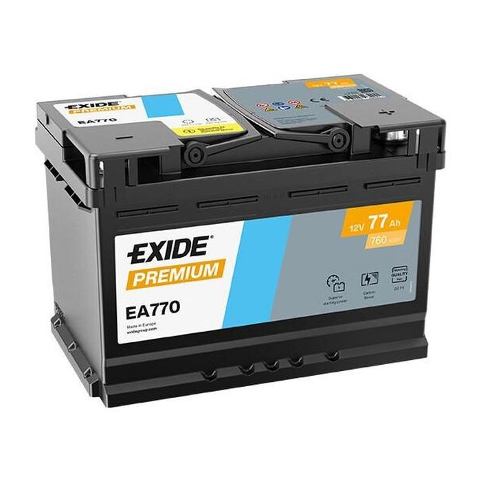 Аккумулятор автомобильный EXIDE PREMIUM 77A (EA770)