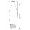 Лампочка TITANUM C37 6W E27 3000K (TLС3706273) изображение 3