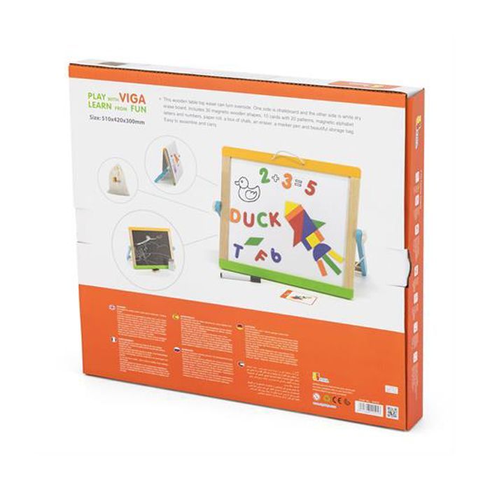 Набор для творчества Viga Toys доска магнитно-маркерная на подставке (44545) изображение 11