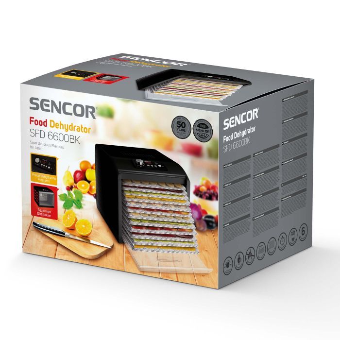 Сушка для овочів та фруктів Sencor SFD 6600BK зображення 12