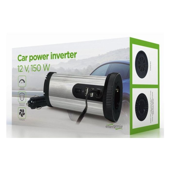 Автомобільний інвертор EnerGenie 12V/220V 150 Вт (EG-PWC150-01) зображення 4