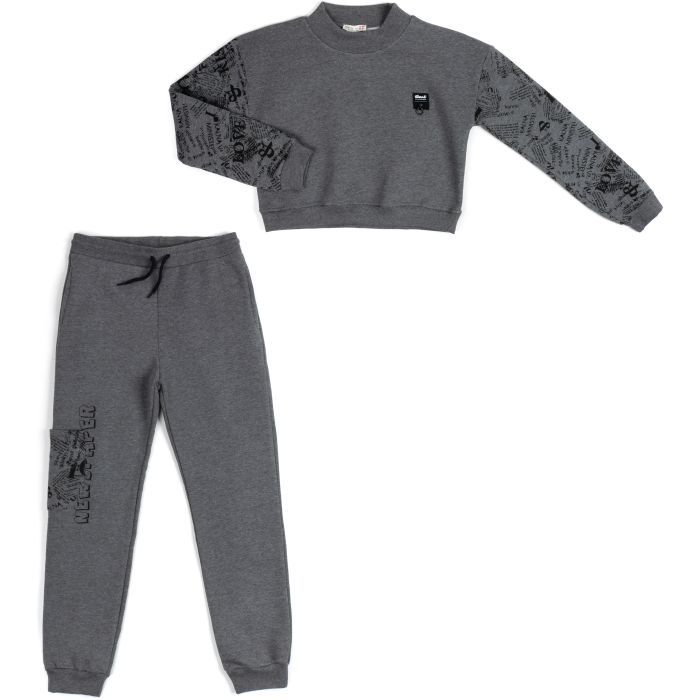 Спортивный костюм детский Toontoy на флисе (16794-140G-gray)