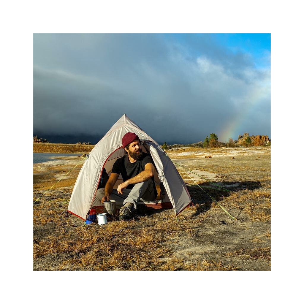 Палатка Naturehike Сloud Up 1 Updated NH18T010-T 20D Grey/Red (6927595730522) изображение 6