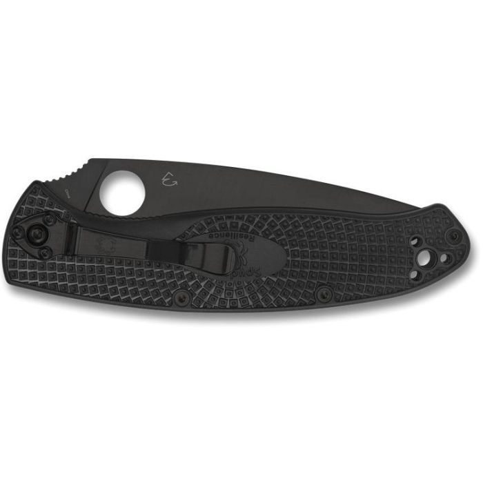 Нож Spyderco Resilience FRN Black Blade Serrated (C142PSBBK) изображение 2