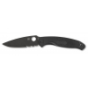 Нож Spyderco Resilience FRN Black Blade Serrated (C142PSBBK)