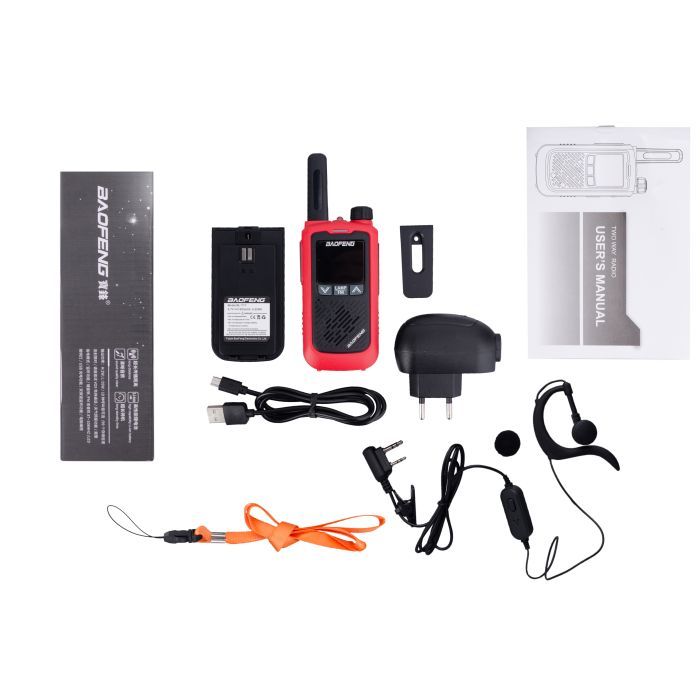 Портативная рация Baofeng BF-T17 Red Twin Pack изображение 6