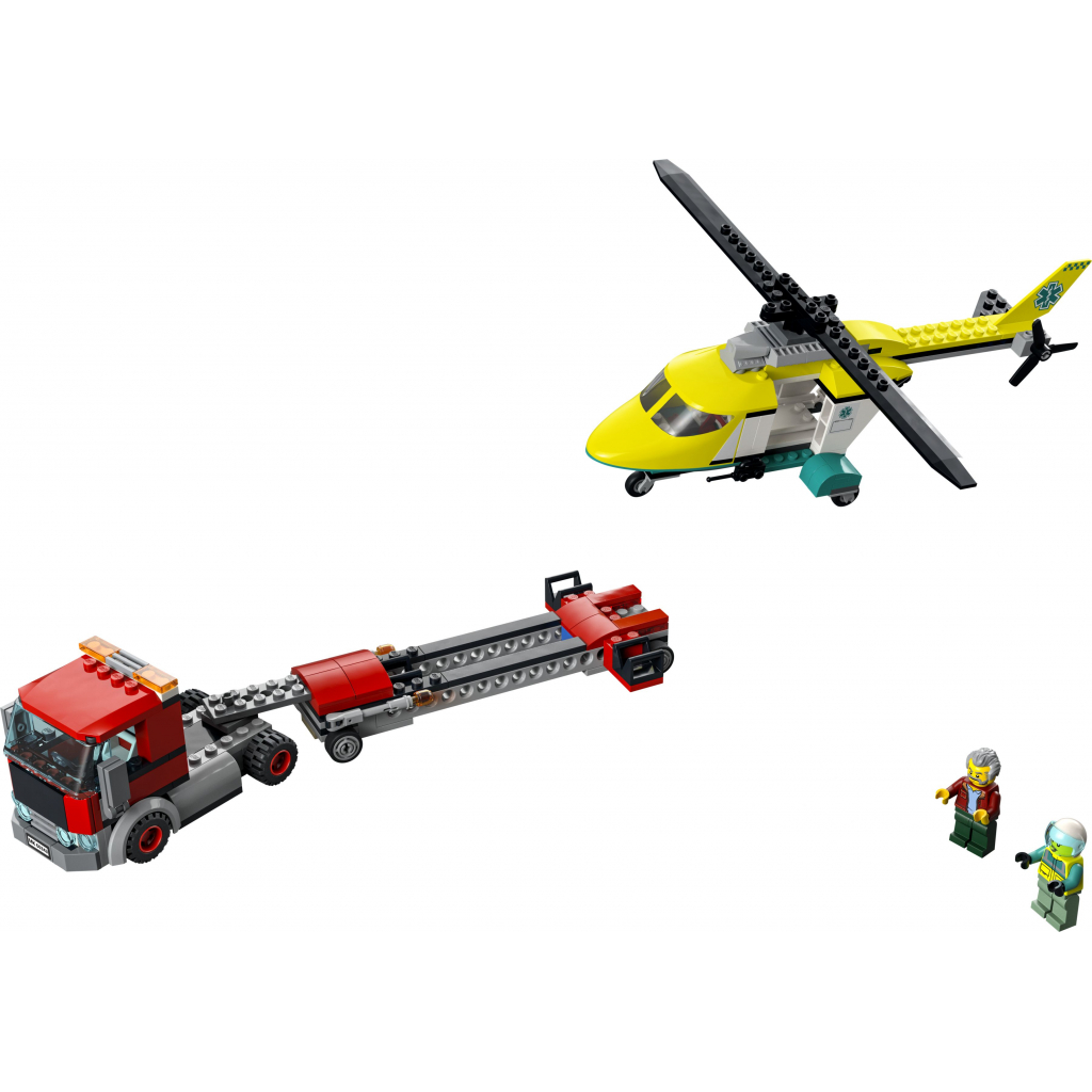 Конструктор LEGO City Перевозка спасательного вертолета 215 деталей (60343) изображение 2