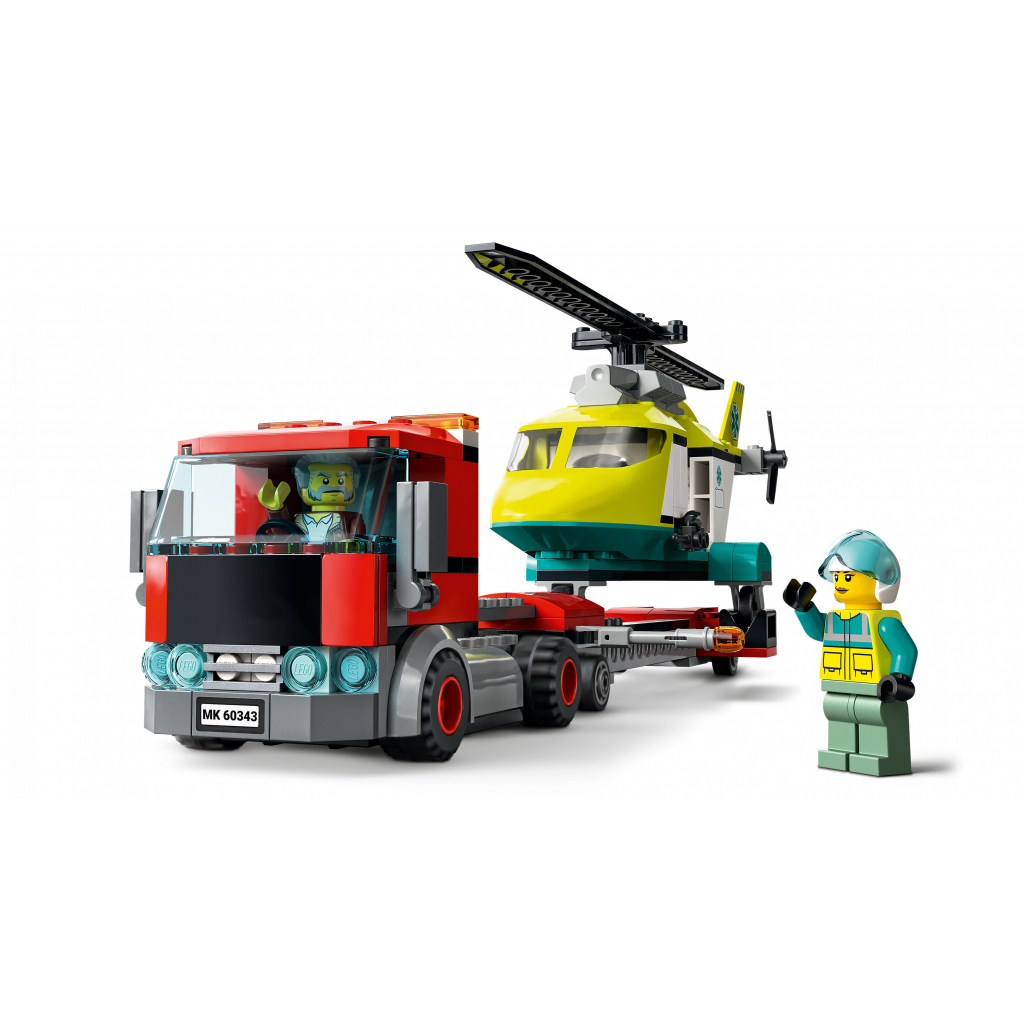 Конструктор LEGO City Перевозка спасательного вертолета 215 деталей (60343) изображение 3