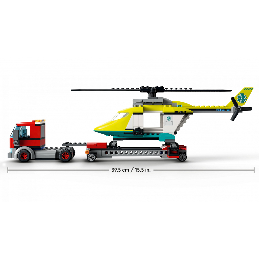 Конструктор LEGO City Перевозка спасательного вертолета 215 деталей (60343) изображение 5
