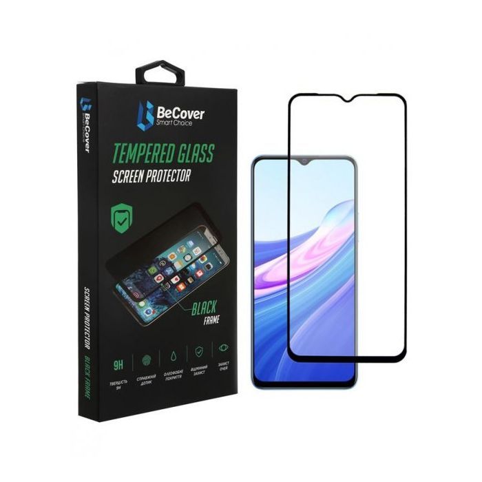 Стекло защитное BeCover Vivo Y33s / Y21 Black (707248)