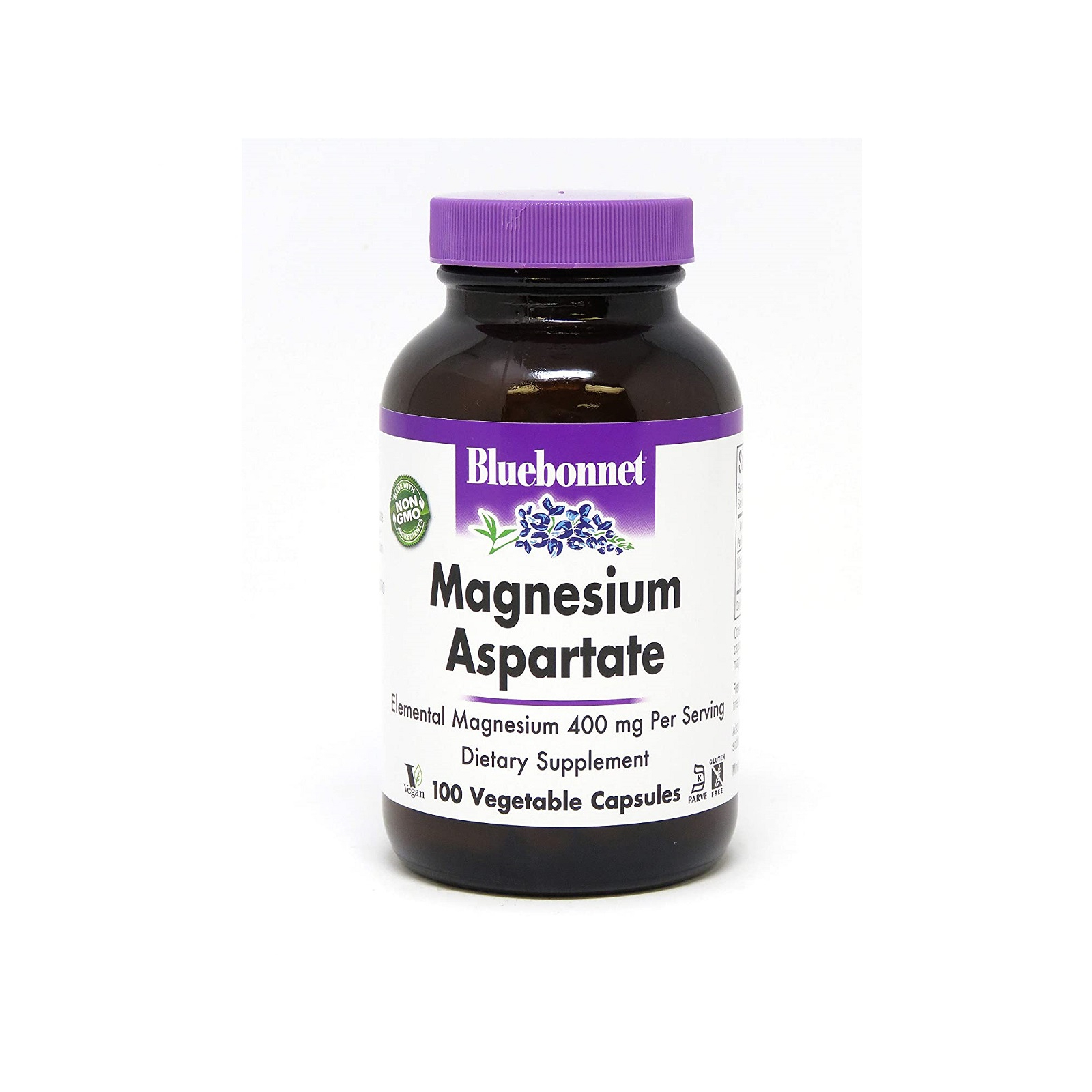 Минералы Bluebonnet Nutrition Аспартат Магния 400 мг, Magnesium Aspartate, 100 вегетариан (BLB0730)