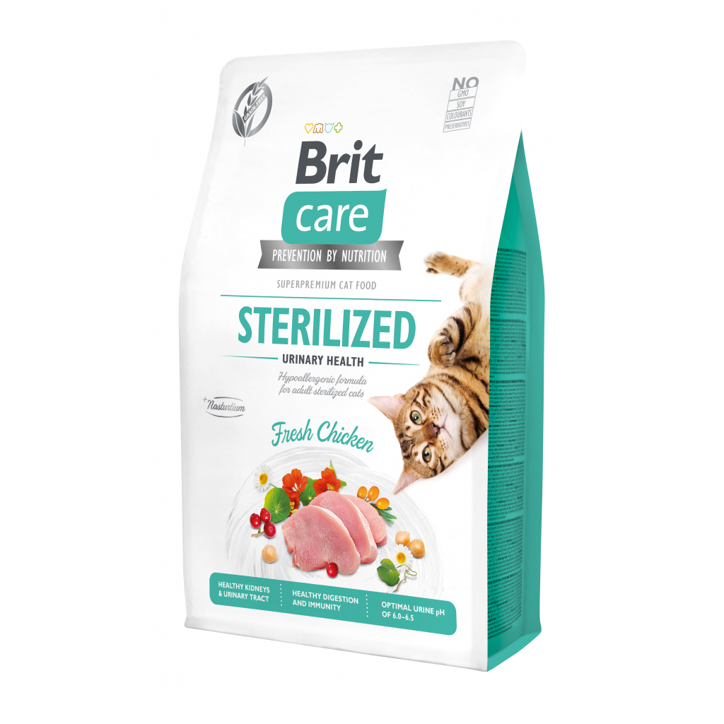 Сухой корм для кошек Brit Care Cat GF Sterilized Urinary Health 400 г (8595602540747)