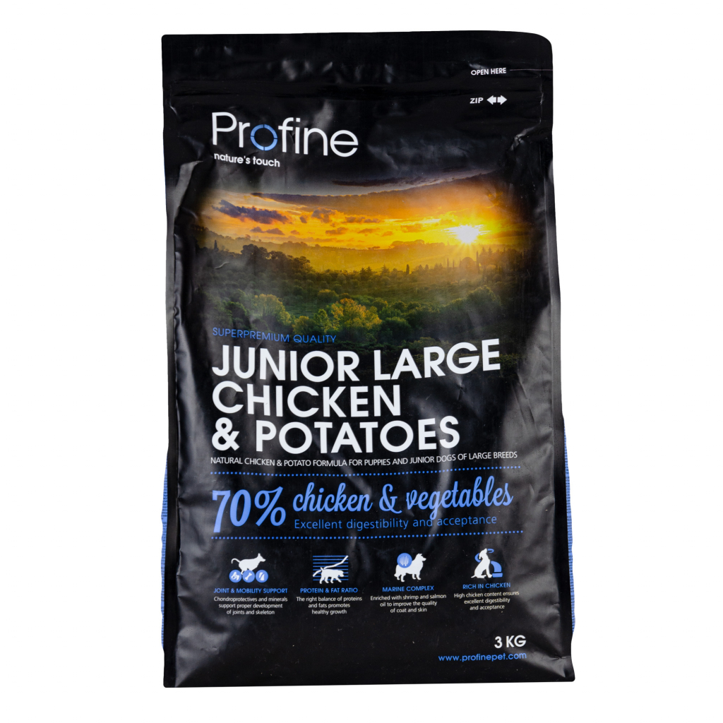 Сухой корм для собак Profine Junior Large Chicken с курицей и картофелем 15 кг (8595602517381) изображение 2