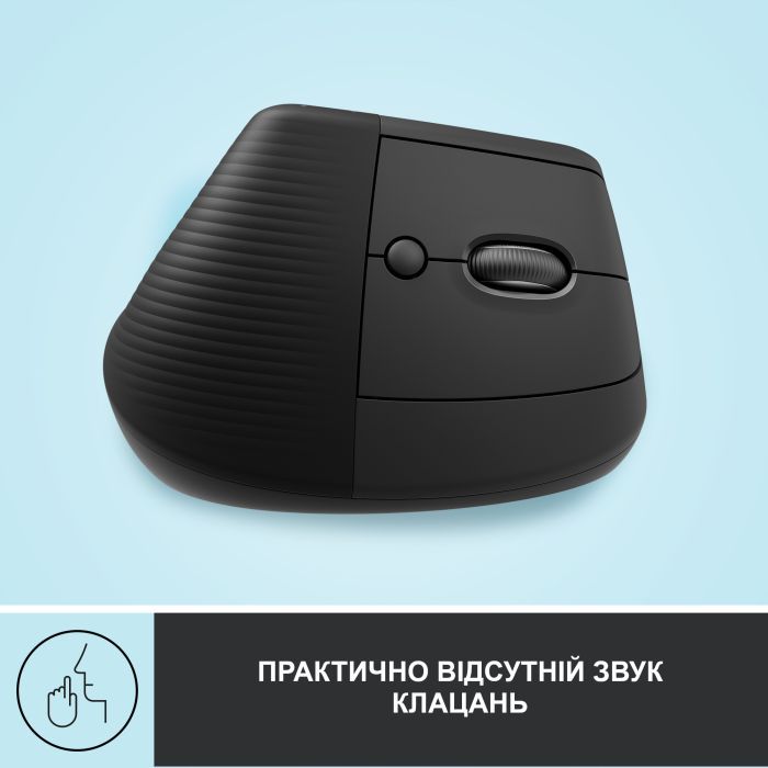 Мышка Logitech Lift Vertical Ergonomic Wireless/Bluetooth Rose (910-006478) изображение 5