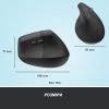 Мышка Logitech Lift Vertical Ergonomic Wireless/Bluetooth Graphite (910-006473) изображение 9