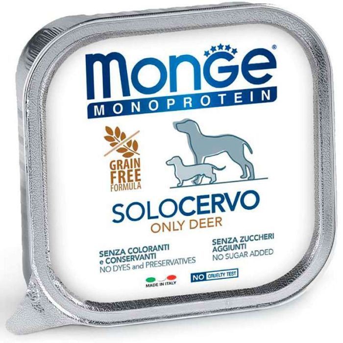 Консервы для собак Monge Dog Solo 100% оленина 150 г (8009470014175)